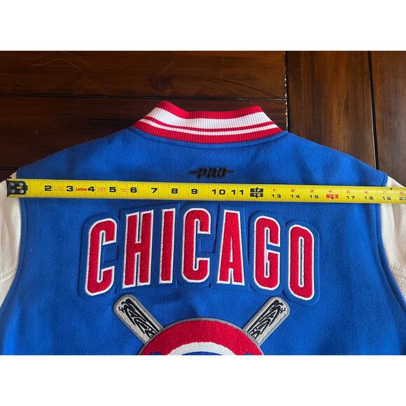 Pro Standard MLB Chicago Cubs Mashup Wool Women's Varsity Jacket Size XL - Picture 15 of 16